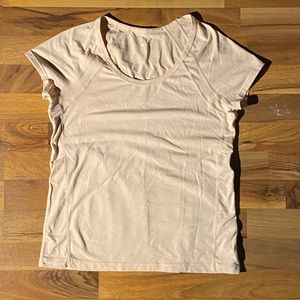 Light pink workout top